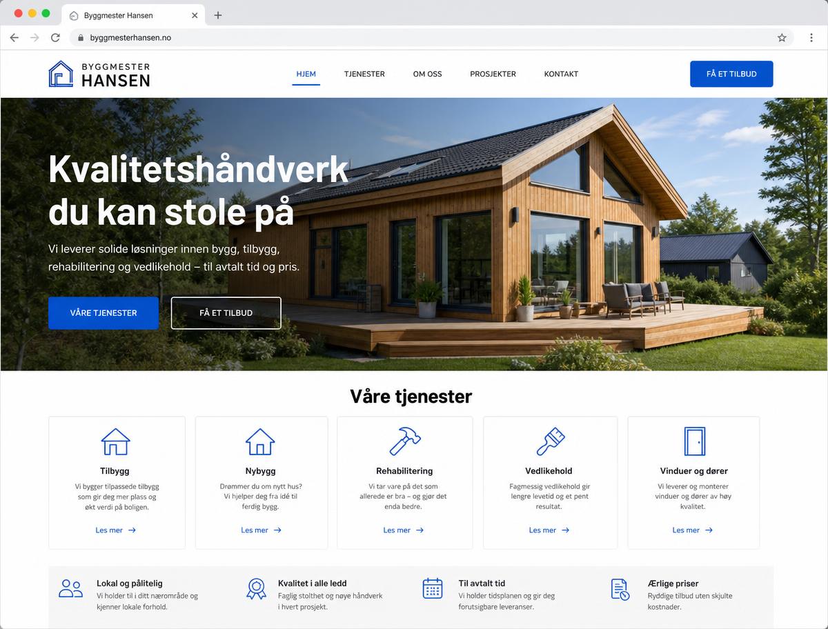 Forhåndsvisning av malen Håndverker
